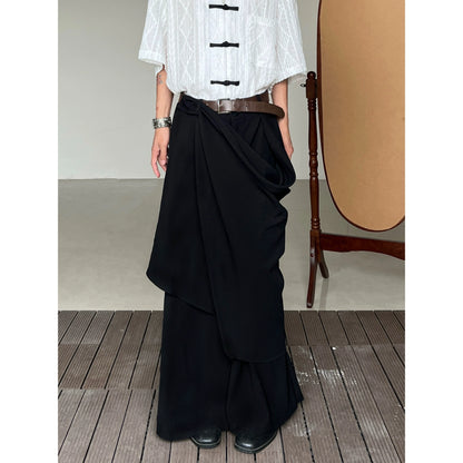 Irregular Patchwork Wide Leg Trousers WN20024