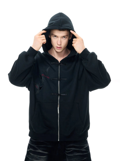 Button-Up Zipper Hoodie WN9744