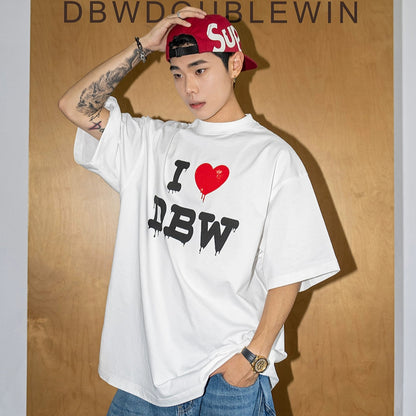 Three-Dimensional Print Oversize Short Sleeve T-Shirt WN20861