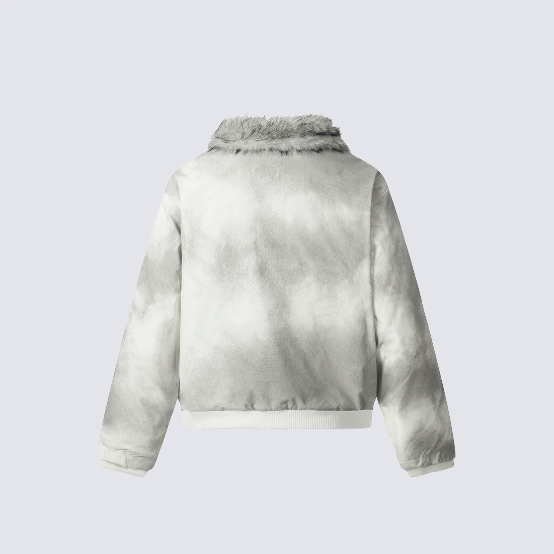 Fake Fur Trim Short Puffer Jacket WN27935