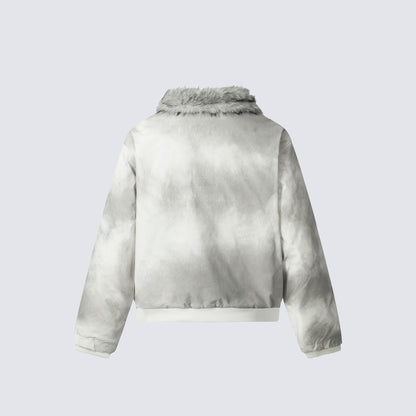 Fake Fur Trim Short Puffer Jacket WN27935