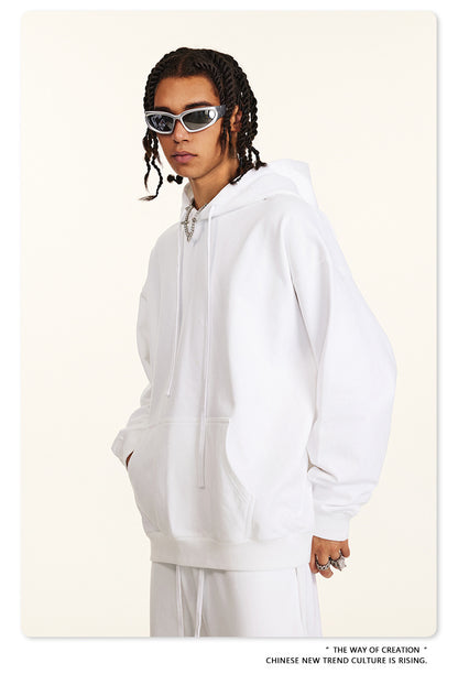 Oversize Heavyweight Pullover Hoodie & Zipper Hoodie & Sweatshirt & Pants Setup WN9930-K
