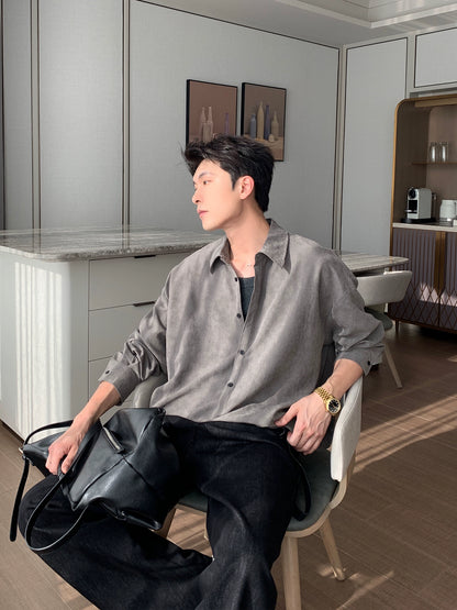 Brushed Washed Long Sleeve Shirt WN20470