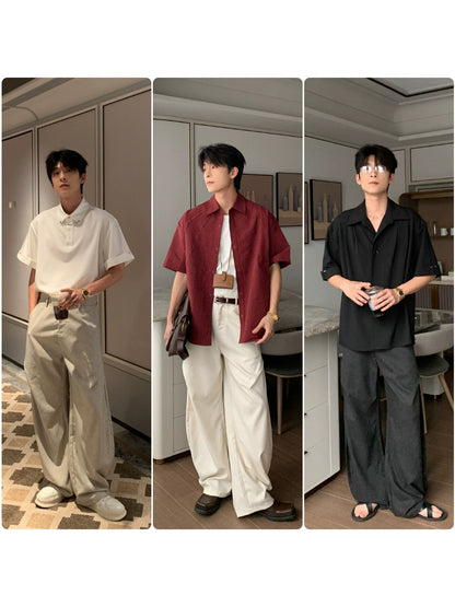 Thin Linen Wide Leg Straight Pants WN20463