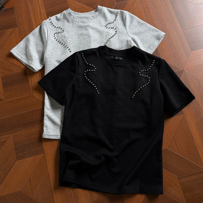 Rivet Design Short Sleeve T-Shirt WN25642
