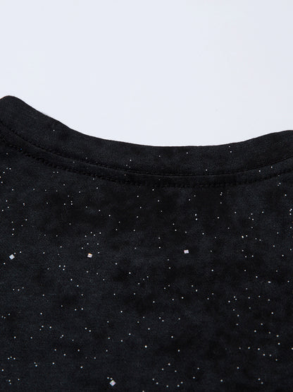 Speckled Thorn Butterfly Print Oversize Short Sleeve T-Shirt WN26859