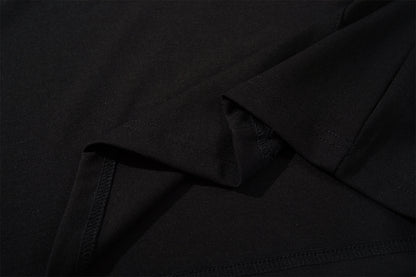 Zipper Design Heavyweight Short Sleeve T-Shirt WN26854