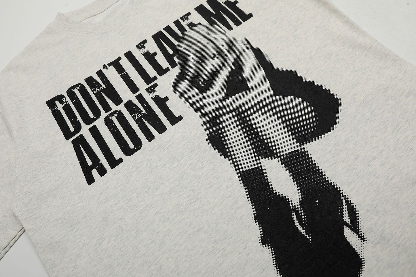 Abstract Character Print Oversize Short Sleeve T-Shirt WN16121