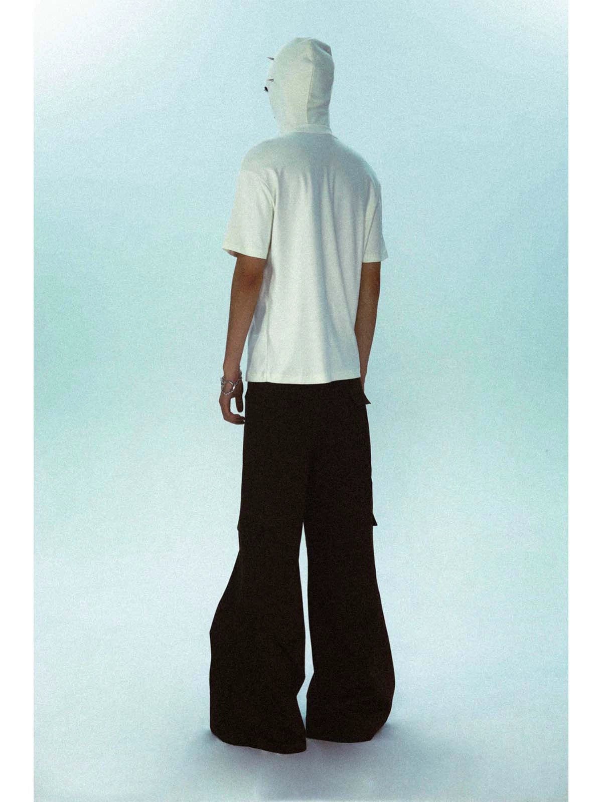 Hooded Drop Shoulder Short Sleeve T-Shirt WN18857