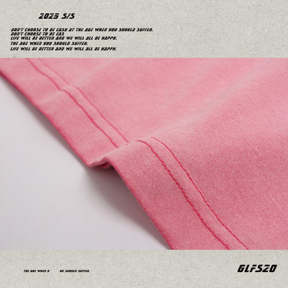 Gradient Letter Print Short Sleeve T-Shirt WN26474