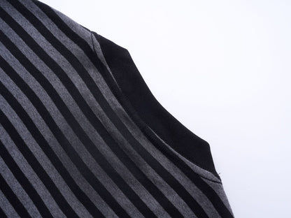 Stripe Oversize Short Sleeve T-Shirt WN15503