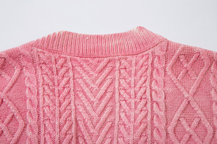 Damage Hem Knit Cardigan WN11418