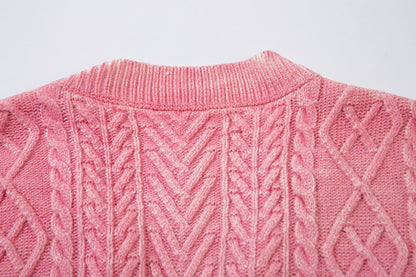 Damage Hem Knit Cardigan WN11418