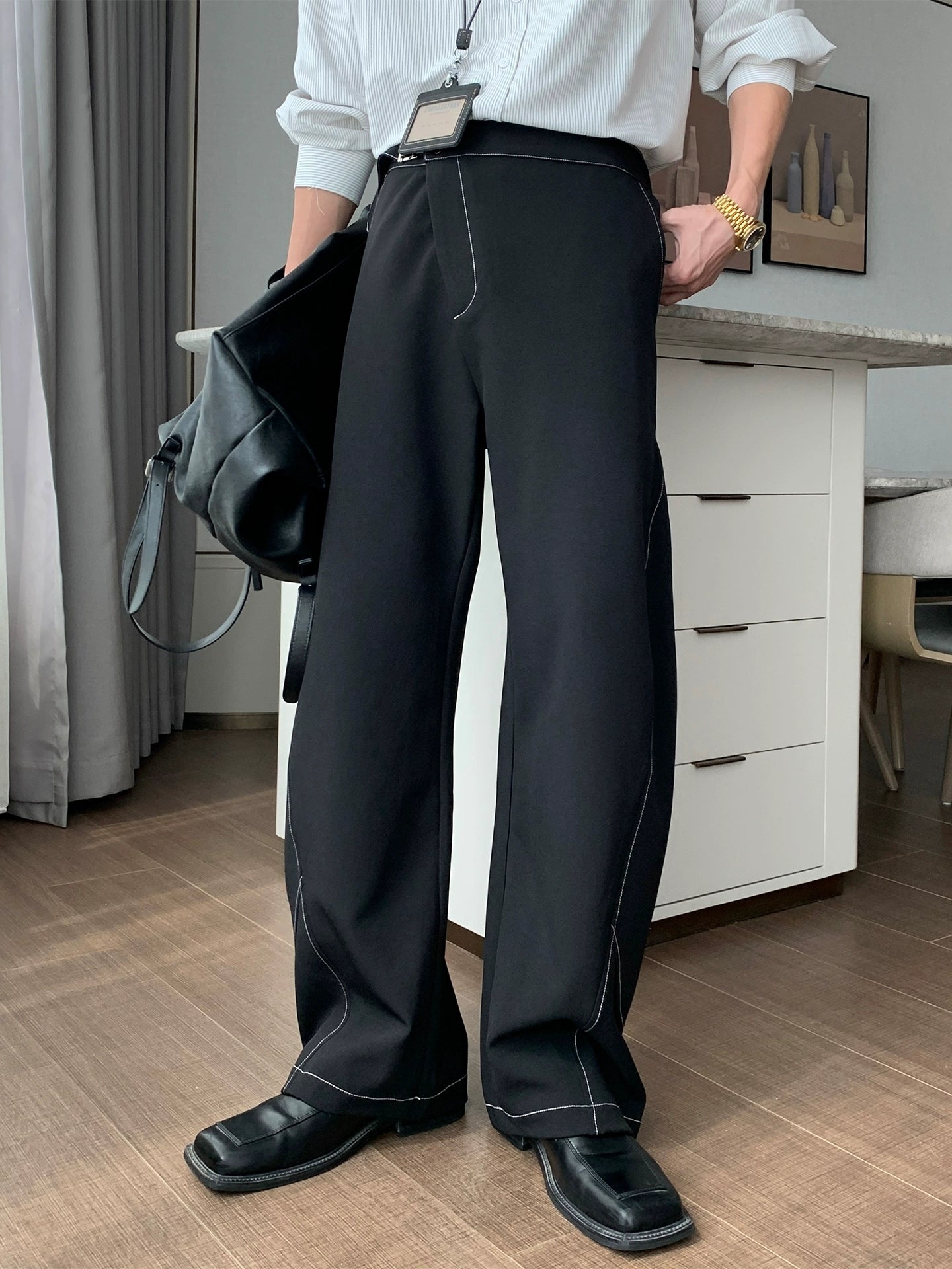 Draping Wide Leg Trousers WN20487