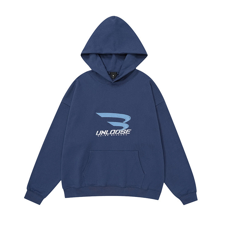 Embroidery Oversize Pullover Hoodie WN12464