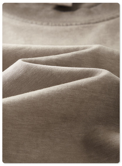 Washed Gradient Pure Cotton Sleeveless T-Shirt WN6075