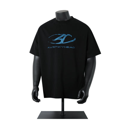 Washed Raw Hem Oversize Short Sleeve T-Shirt WN26929