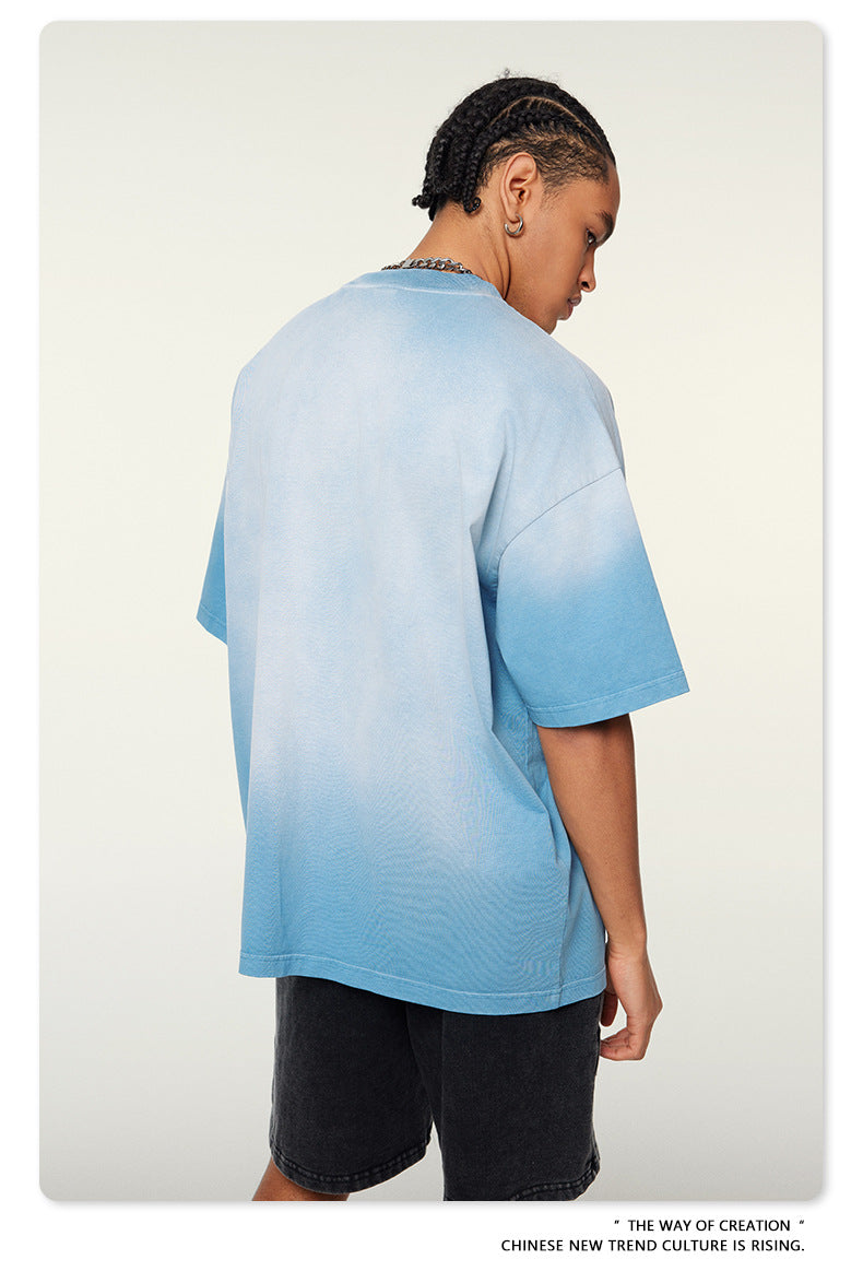 Washed Oversize Short-sleeve T-shirt WN6453
