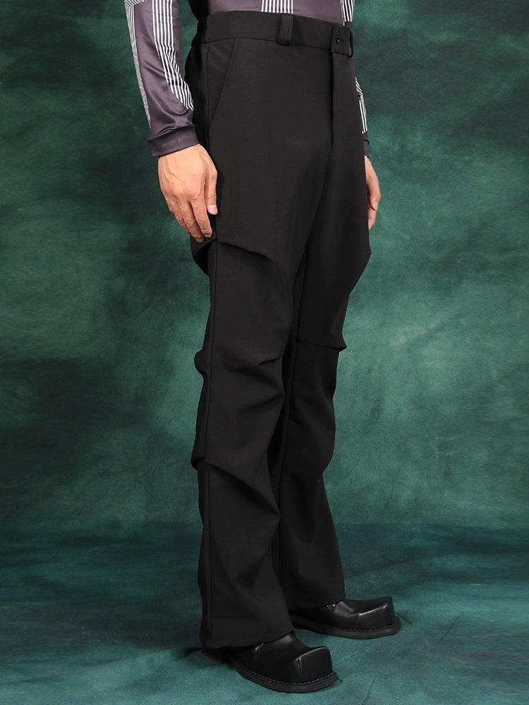 Pleats Draped Wide Leg Suit Trousers WN18648