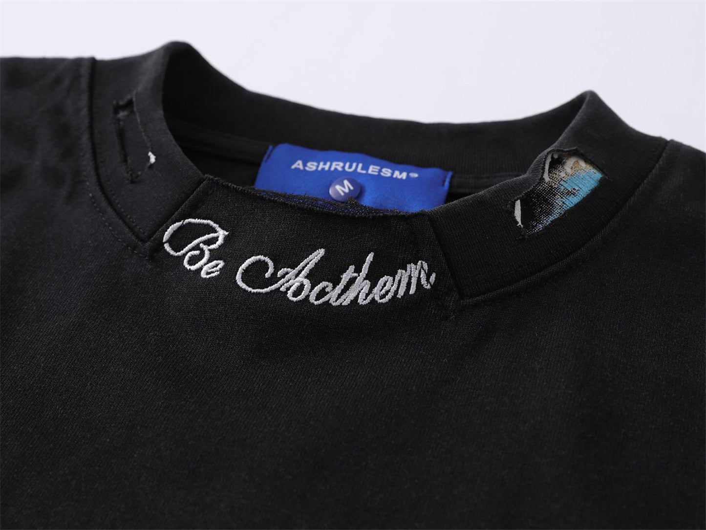 Neck Letter Short Sleeve T-Shirt WN26768