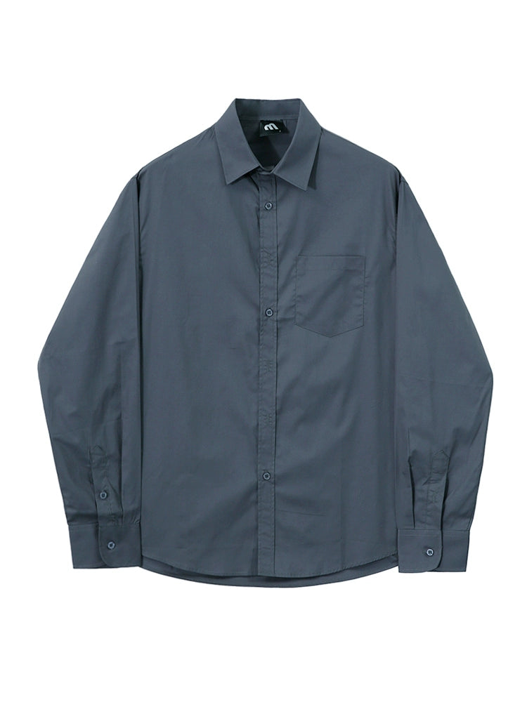 Wrinkle-Free Plain Long Sleeve Shirt WN20227