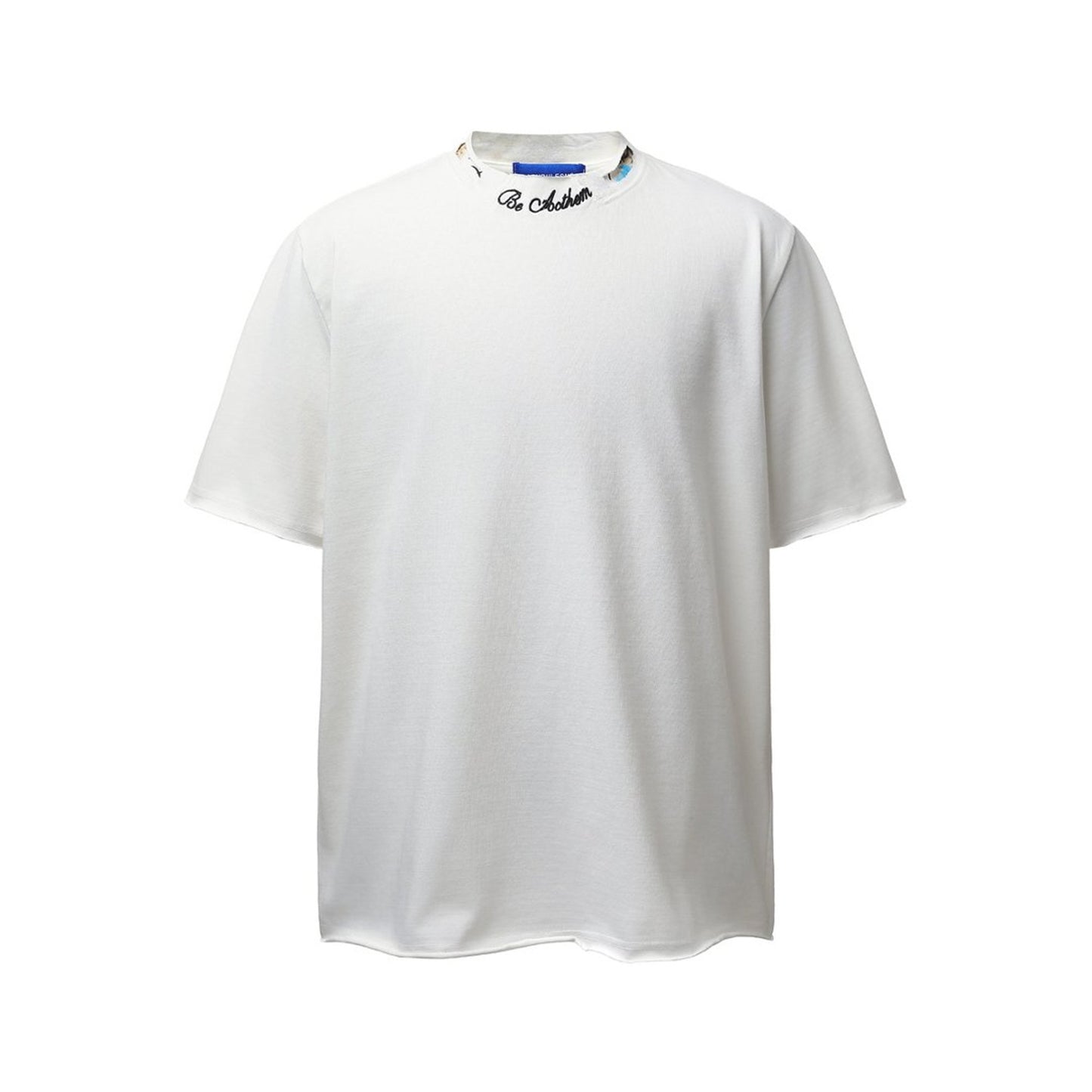 Neck Letter Short Sleeve T-Shirt WN26768