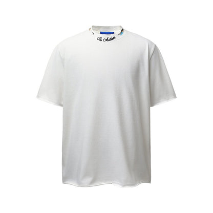Neck Letter Short Sleeve T-Shirt WN26768