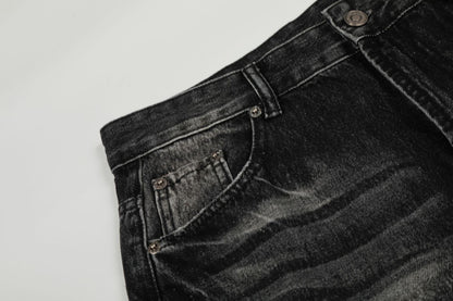 Washed Whiskers Flare Denim Jeans WN25832