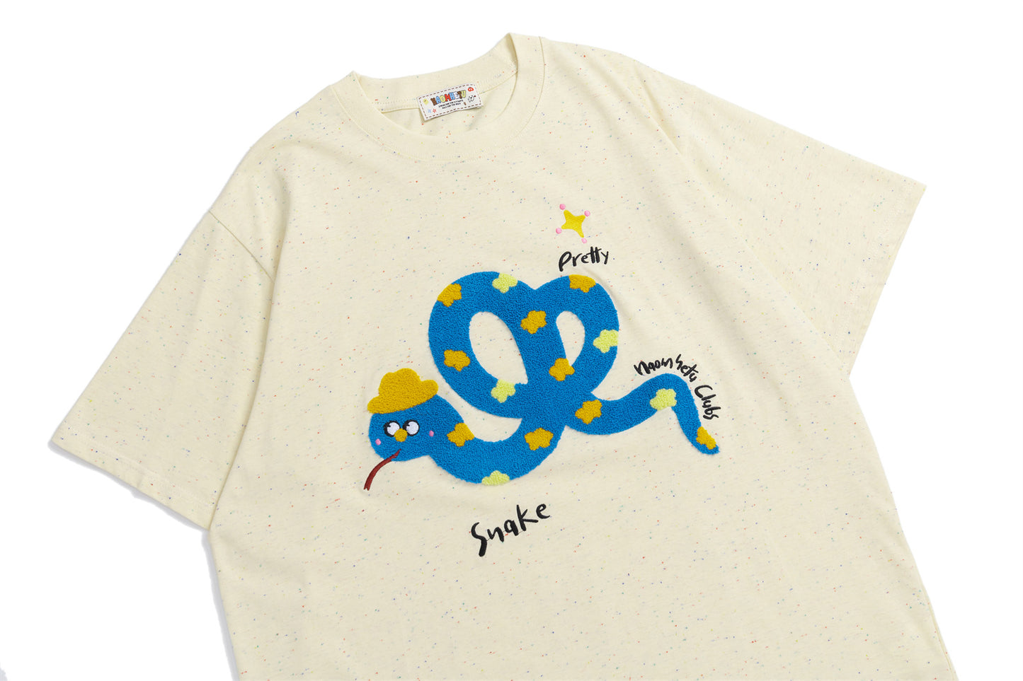 Cartoon Snake Print Short Sleeve T-Shirt WN26756