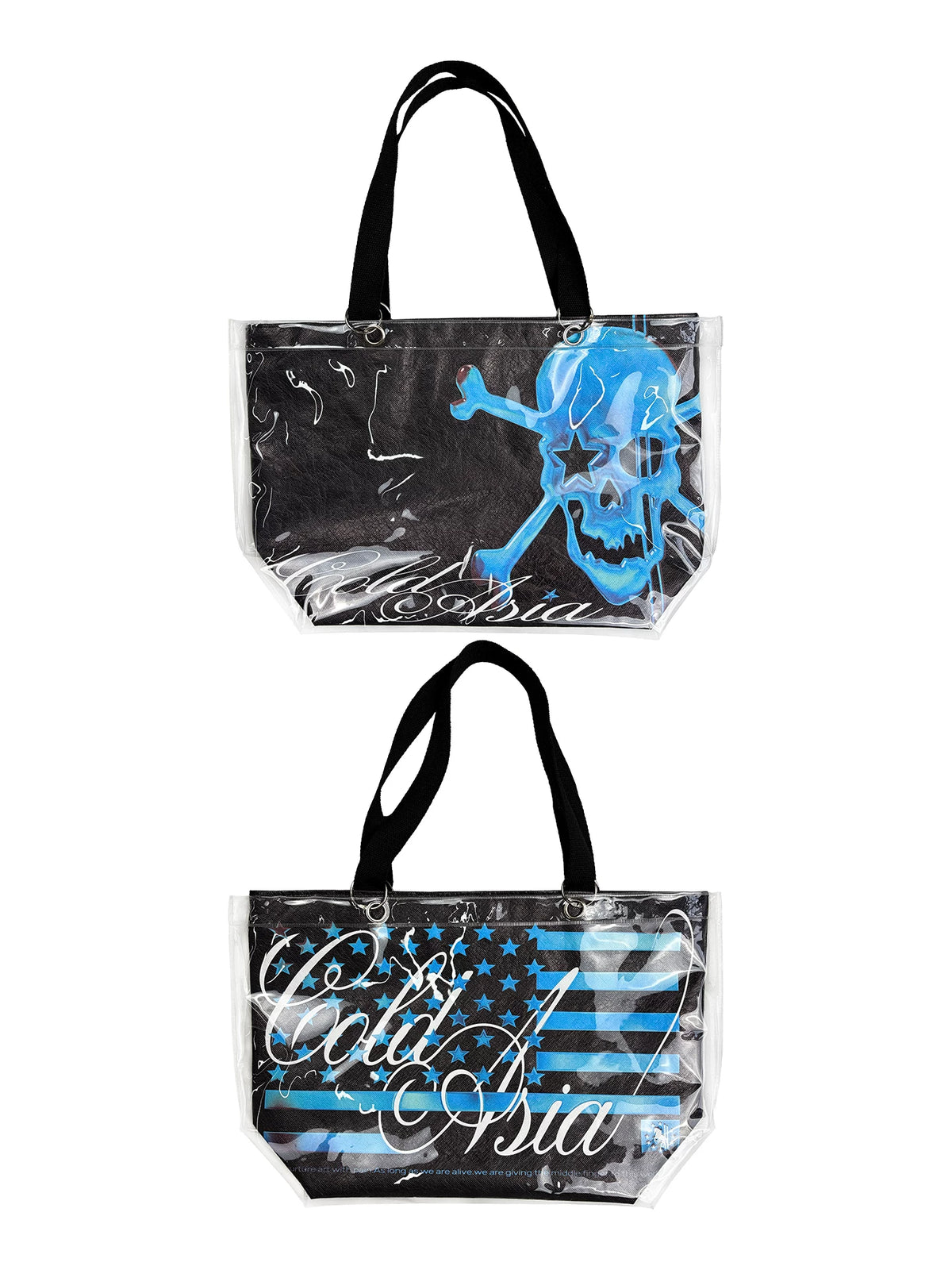 WN27173 ColdAsia Original Skull Star Flag Niche Street Light Asia Large-capacity Shopping Handbag WN27173