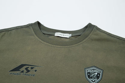 Damage Wash Heavyweight Oversize Short Sleeve T-Shirt WN16115