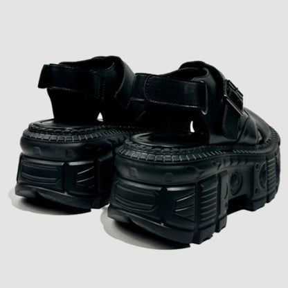 Punk Flame Chunky Sole Sandals WN20621