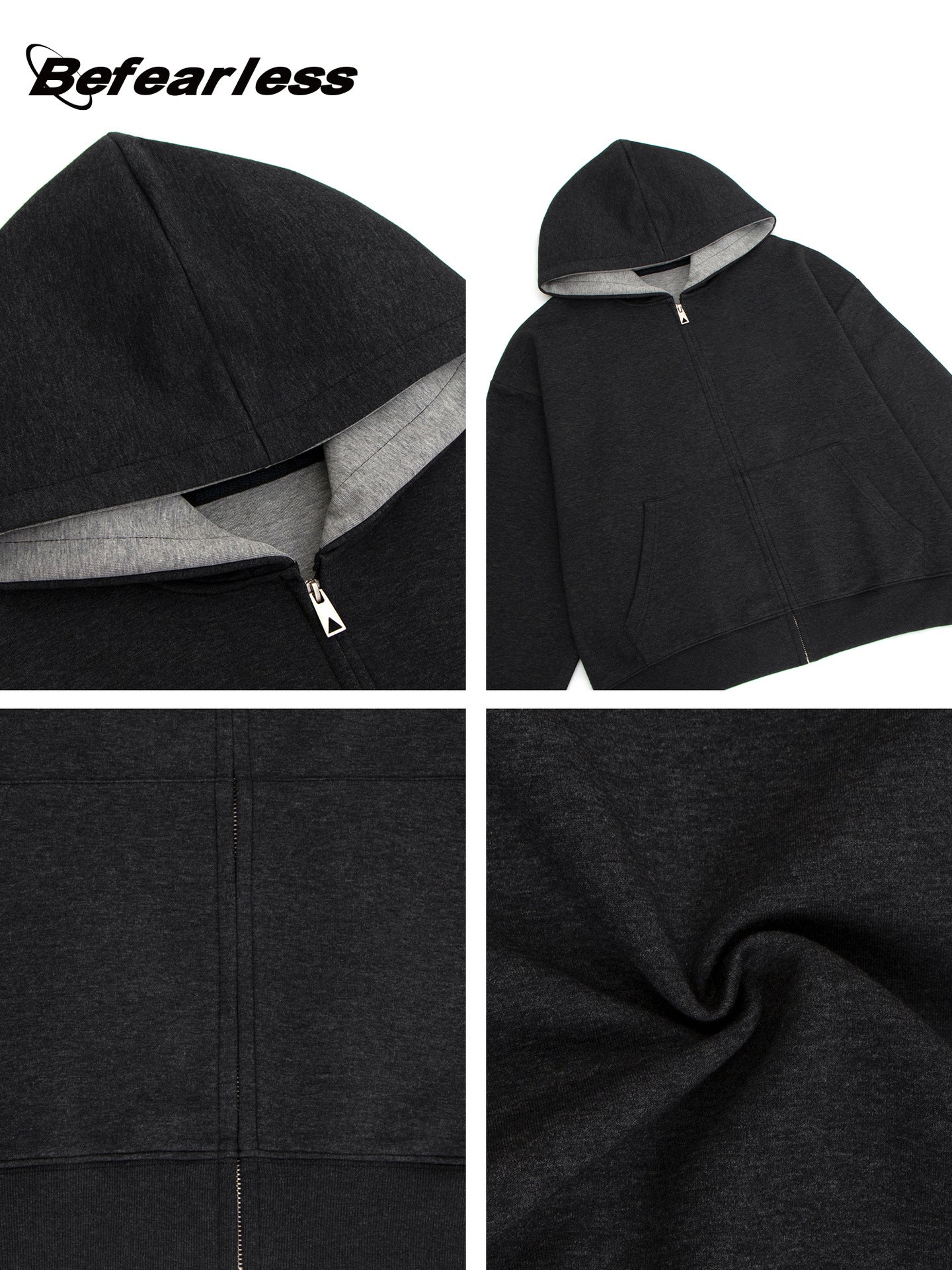Air Layer Color Block Zipper Hoodie WN26212