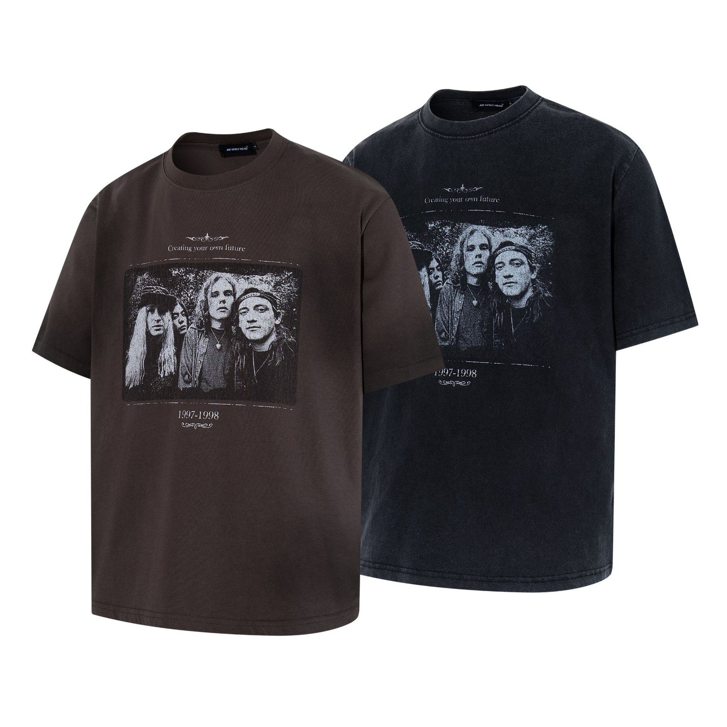 Rock Photo Print Short Sleeve T-Shirt WN25632