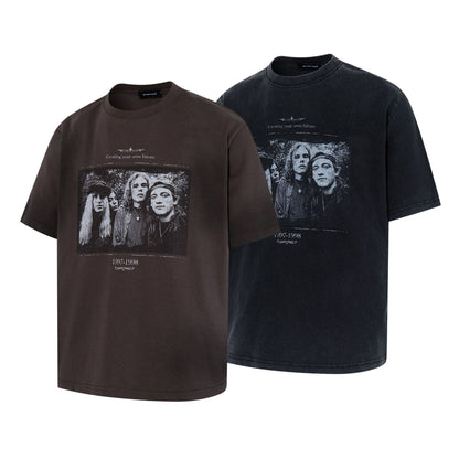 Rock Photo Print Short Sleeve T-Shirt WN25632