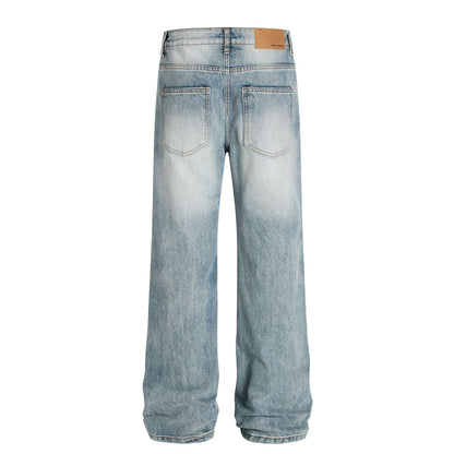 Washed Damage Flare Denim Jeans WN26068