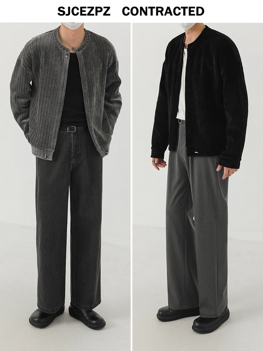 Collarless Knit Cardigan WN21270