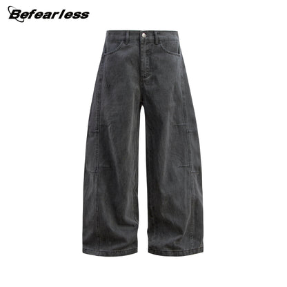 Panel Wide Leg Denim Jeans WN26279