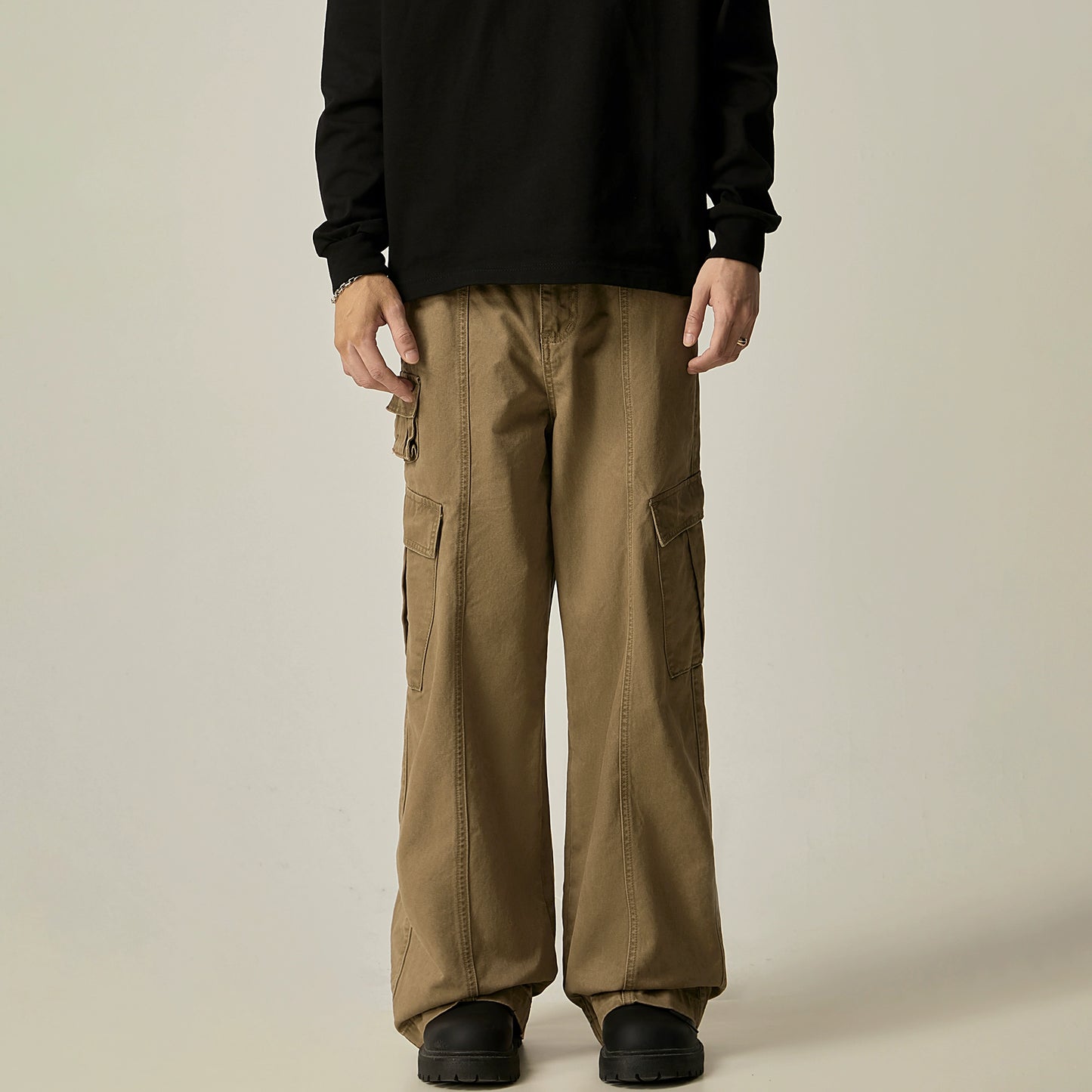 Wide Leg Cargo Pants WN8982