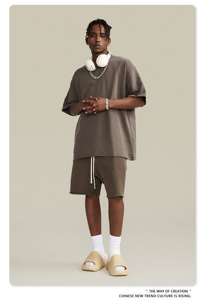 Water Washed Heavyweight Oversize Short Sleeve T-Shirt WN6077