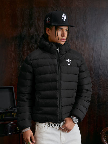 Lightweight Logo Embroidery White Duck Down Jacket WN12046