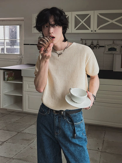 Solid Color Oversize Short Sleeve T-Shirt WN20275