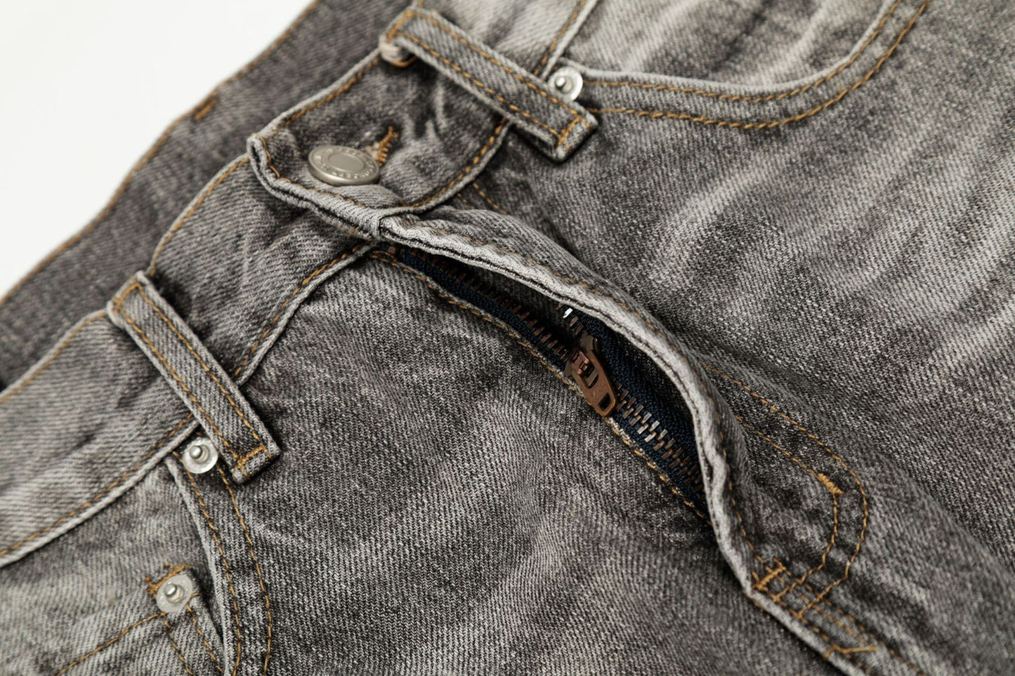 Dirty Washed Paint Wide Leg Denim Jeans WN25929