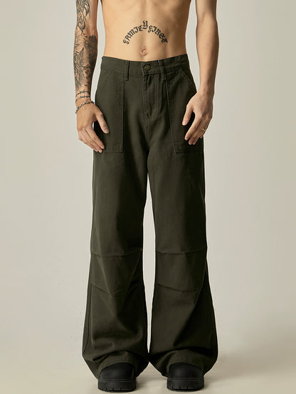 Pleats Design Paratrooper Pants WN8983