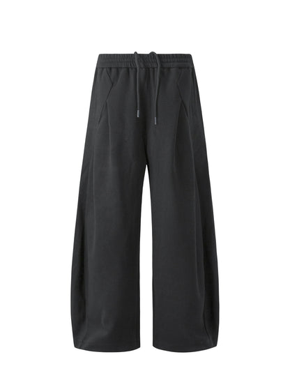 Curved Wide Leg Sweat Pants WN26409