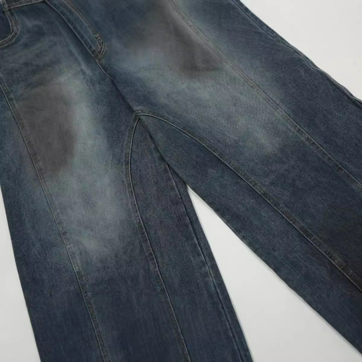 Washed Curve Denim Jeans WN11027