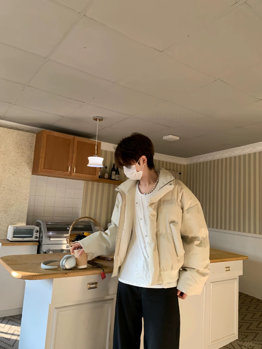 Zipper Design Puffer Jacket WN19739