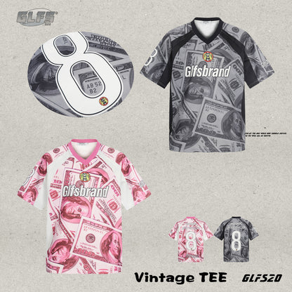 Sporty Graphic Print V-Neck Short Sleeve T-Shirt WN26450