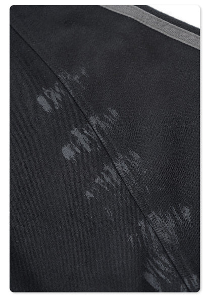 Brushing Paint Stripe Hoodie WN7899