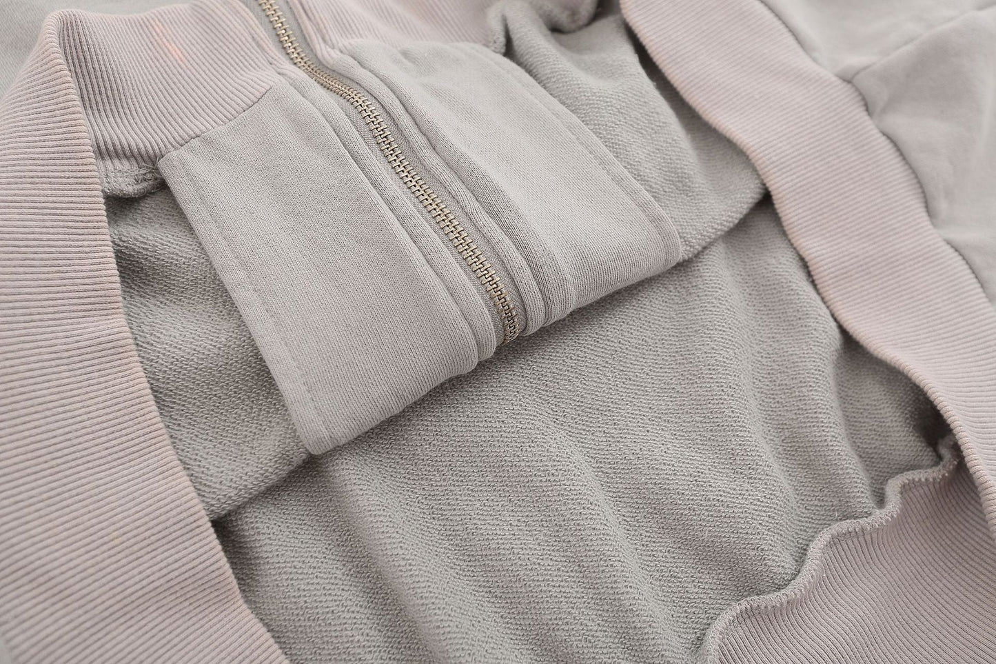 Letter Embroidery Washed Zipper Hoodie WN10984